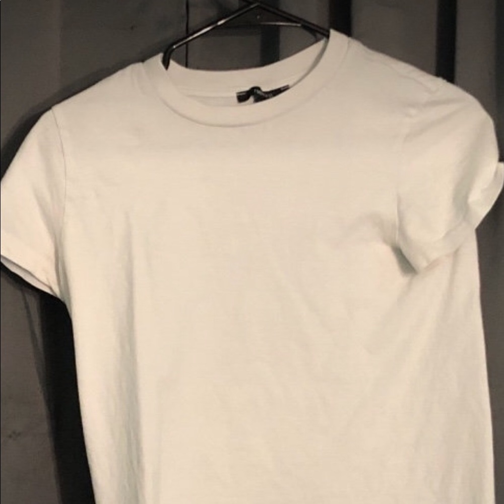 Plain white t-shirt